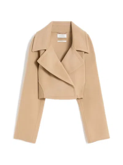 MAX MARA OVERSIZED-LAPEL CROPPED JACKET