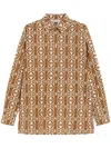 Max Mara Gallura Blouse In Brown
