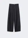 Max Mara Oversized Low-rise Trousers In Blue