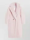 Max Mara Oversized Mid Length Double Breasted Coat In Pink