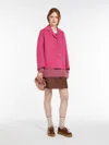 Max Mara Oversized Mohair And Lurex Sweater In Fuchsia