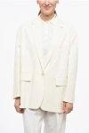 Max Mara Oversized Monica Blazer With Flap Pockets Grösse 40 In White