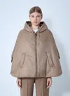 Max Mara Women Oversized Nylon Jacket In Brown