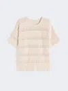 Max Mara Oversized Patterned Viscose Sweater In Neutral