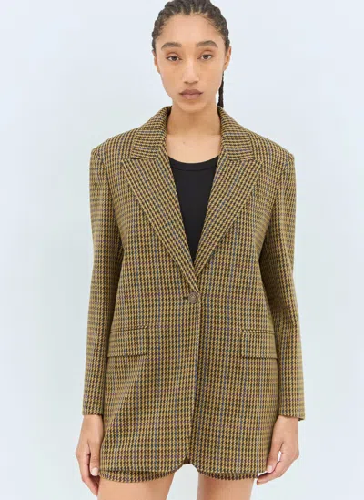 MAX MARA OVERSIZED PIED DE POULE BLAZER