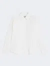 Max Mara Oversized Poplin Shirt In White