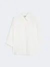 Max Mara Oversized Poplin Shirt In Neutral