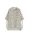 Max Mara Oversized Printed Poplin Shirt In Multi