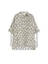 Max Mara Oversized Printed Poplin Shirt In Multi
