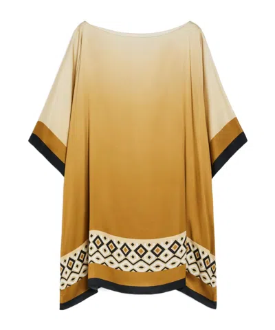 Max Mara Oversized Printed Satin Tunic