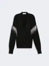 Max Mara Oversized Pure Wool Cardigan In Black