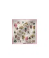 Max Mara Oversized Scarf In Printed Silk And Wool In White