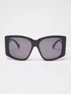 Max Mara Oversized Square Sunglasses In Black