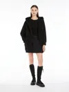 Max Mara Oversized Technical-jersey Sweatshirt In Black