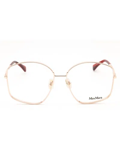 Max Mara Oversized Women's Eyeglasses In Gold
