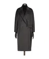 Max Mara Studio Cloruro Wool And Alpaca Coat In Black