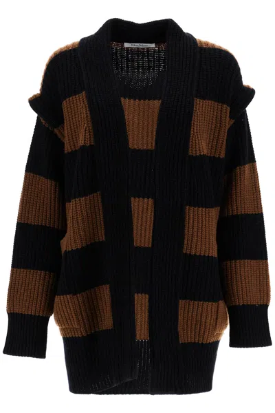 Max Mara 'oversized Wool And Cashmere In Black