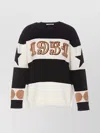 Max Mara Wool And Cashmere Sweater With Flocked 1951 Motif