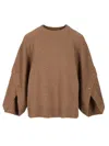 Max Mara Oversized Wool And Cashmere Sweater In Brown