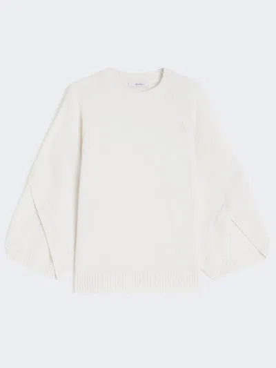 Max Mara Oversized Wool And Cashmere Sweater In White