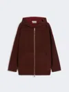 Max Mara Oversized Wool And Cashmere Sweatshirt In Red