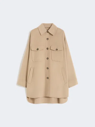 Max Mara Oversized Wool-blend Coat In Brown