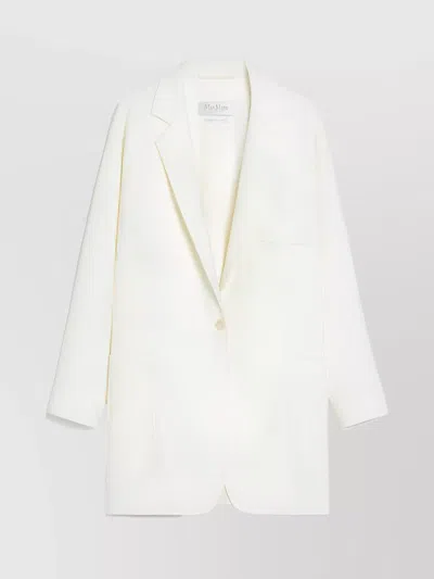 MAX MARA OVERSIZED WOOL CANVAS JACKET
