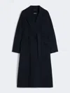 Max Mara Oversized Wool Coat In Blue