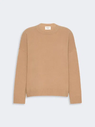 Max Mara Oversized Wool Jumper In Brown