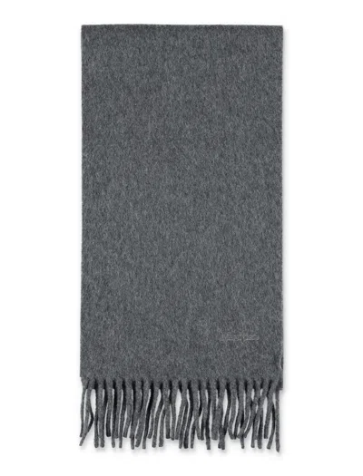 Max Mara Oversized Wool Scarf - 208 Cm X 25 Cm In Avion Blue