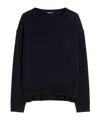 Max Mara Oversized Wool Sweater In Blue