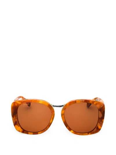 Max Mara Oversized-frame Sunglasses In Pink