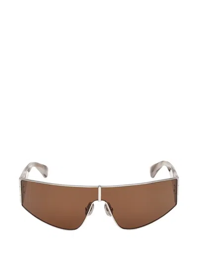 Max Mara Oversized-frame Sunglasses In Silver