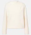 Max Mara Oxa Cashmere And Wool Sweater In White