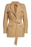 MAX MARA PACOS BELTED COTTON JACKET