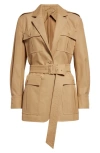 Max Mara Pacos Jacket In Tobacco