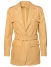 MAX MARA PACOS' COTTON LEATHER JACKET