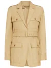 Max Mara Puffer Jacket Pacos In Beige