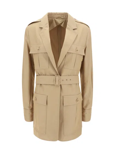 Max Mara Pacos Waterproof Jacket In Cuoio