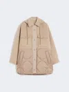 Max Mara Padded Coat In Double-sided Wool And Nylon In Brown