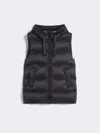 Max Mara Padded Gilet In Water-repellent Technical Fabric In Black