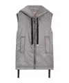 Max Mara Water-repellent Gilet In Gray