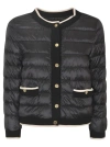 Max Mara Water-resistant Canvas Short Jacket In Black