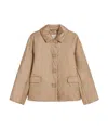 Max Mara Padded Jacket In Water-repellent Canvas In Neutral