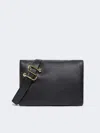 Max Mara Padded Nappa-leather Envelope Bag In Black