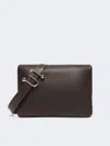 Max Mara Padded Nappa-leather Envelope Bag In Brown