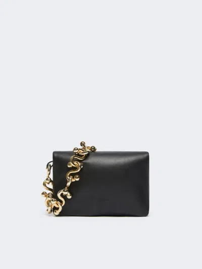 Max Mara Padded Nappa Leather Mini Soffy Bag In Black