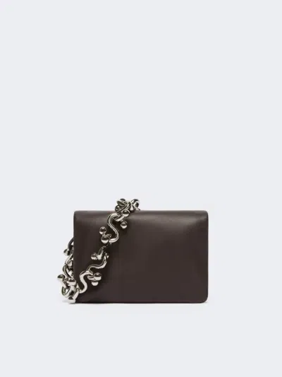 Max Mara Padded Nappa Leather Mini Soffy Bag In Cocoa