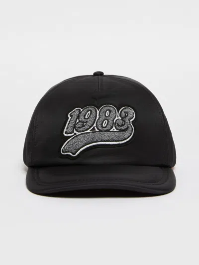 Max Mara Padded Nylon Cap In Black