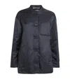 Max Mara Padded Round-neck Jacket In Blue